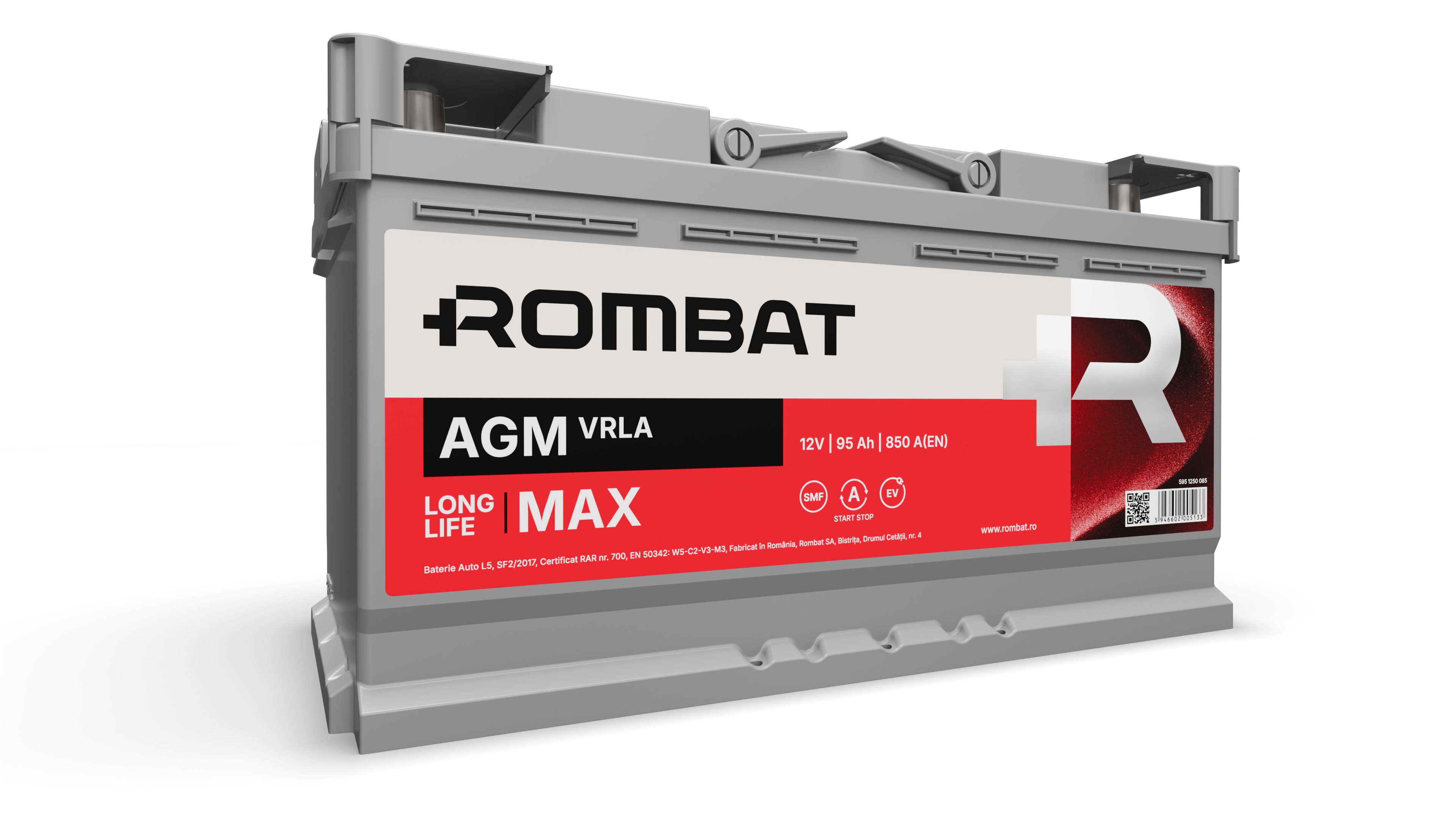 Acumulator Rombat AGM-VRLA 95 Ah Start-Stop Rombat - imagine 1