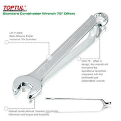 Cheie combinata cotita 75° 13 mm Toptul - imagine 2