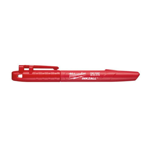 Marker rosu pentru santier INKZALL™, cu varf fin Milwaukee - imagine 1