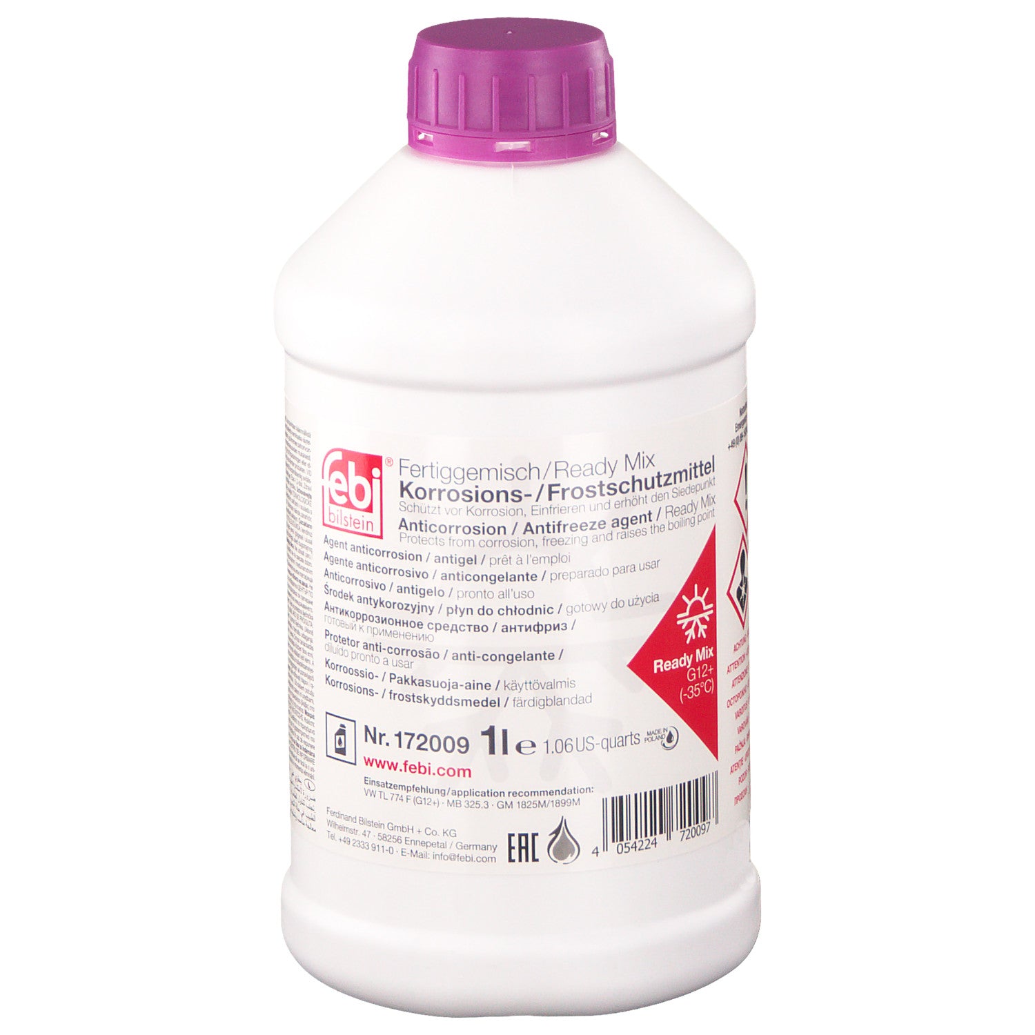 Antigel diluat G12+ Mov Febi (-35°C) 1L Febi - imagine 1