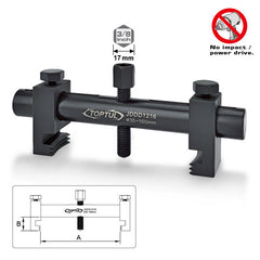 Extractor cu roți de antrenare cu nervuri Toptul - imagine 1