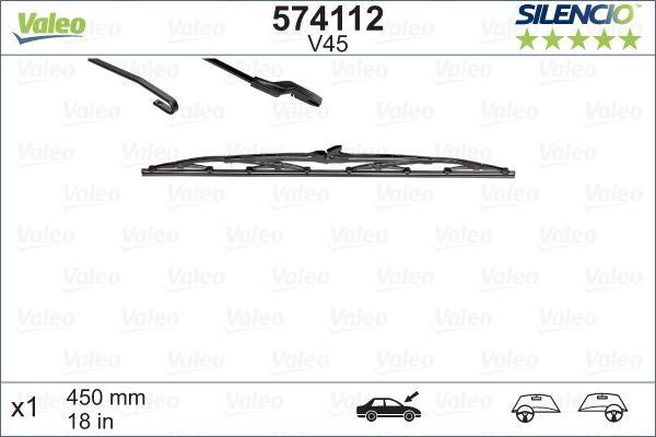 Stergator Valeo Silencio 450mm Valeo - imagine 1