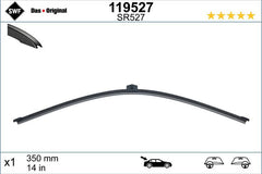 Lamela stergator spate SWF Wiper FB REAR LHD/RHD 350 mm SWF - imagine 1