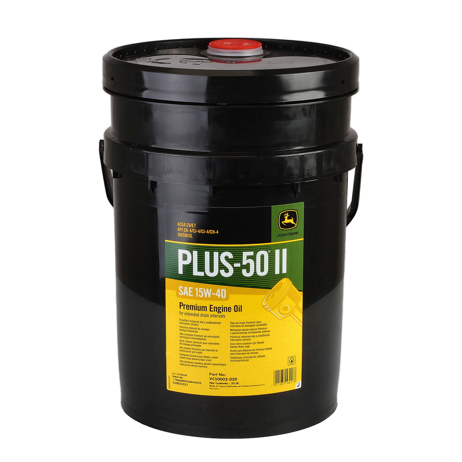 Ulei John Deere Plus-50 II 15W40 E9 20L John Deere - imagine 1
