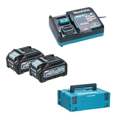 Set 2 acumulatori si incarcator, Li-Ion, 40 V, 4 Ah, valiza speciala Makita - imagine 1
