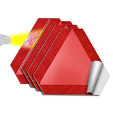 Triunghi reflectorizant vehicule lente autoadeziv 36x42cm Runkit - imagine 1