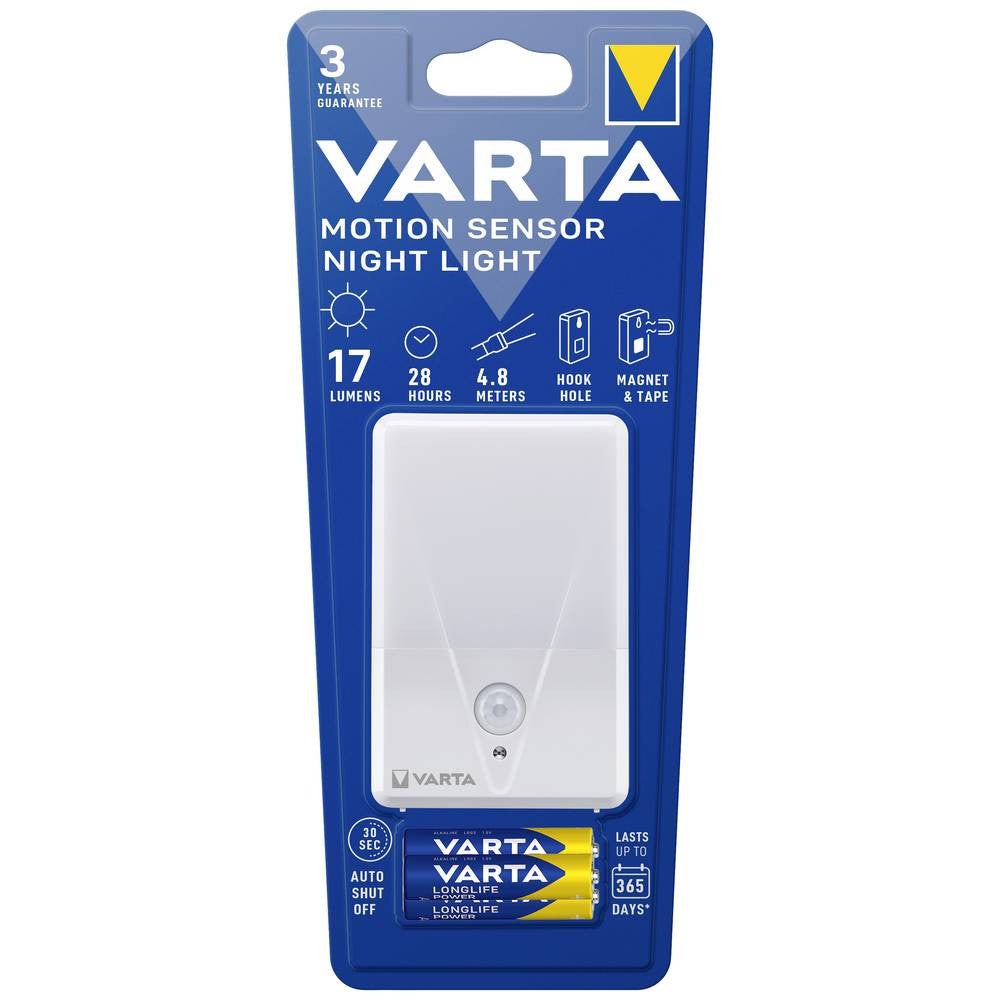 Lampa de noapte cu senzor de mișcare Varta 16624101421 Lumină de noapte (+ detector de mișcare) LED Varta - imagine 1