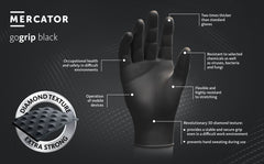 Manusi Mercator Gogrip Nitril (Black) M Mercator - imagine 4