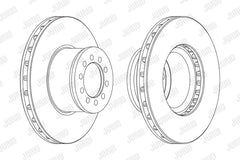 Disc frana fata stg/dr Jurid Jurid - imagine 1