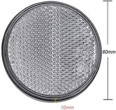 Catadioptru rotund autoadeziv 60mm Alb Runkit - imagine 1