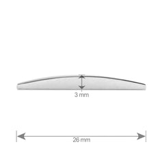 ORNAMENT AUTO 3D. CIFRA 1. 26 MM. CROMAT