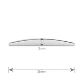 ORNAMENT AUTO 3D. CIFRA 2. 26 MM. CROMAT