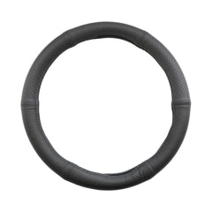 HUSA VOLAN PIELE NATURALA SEMI PERFORATA NEGRU 44-46 CM
