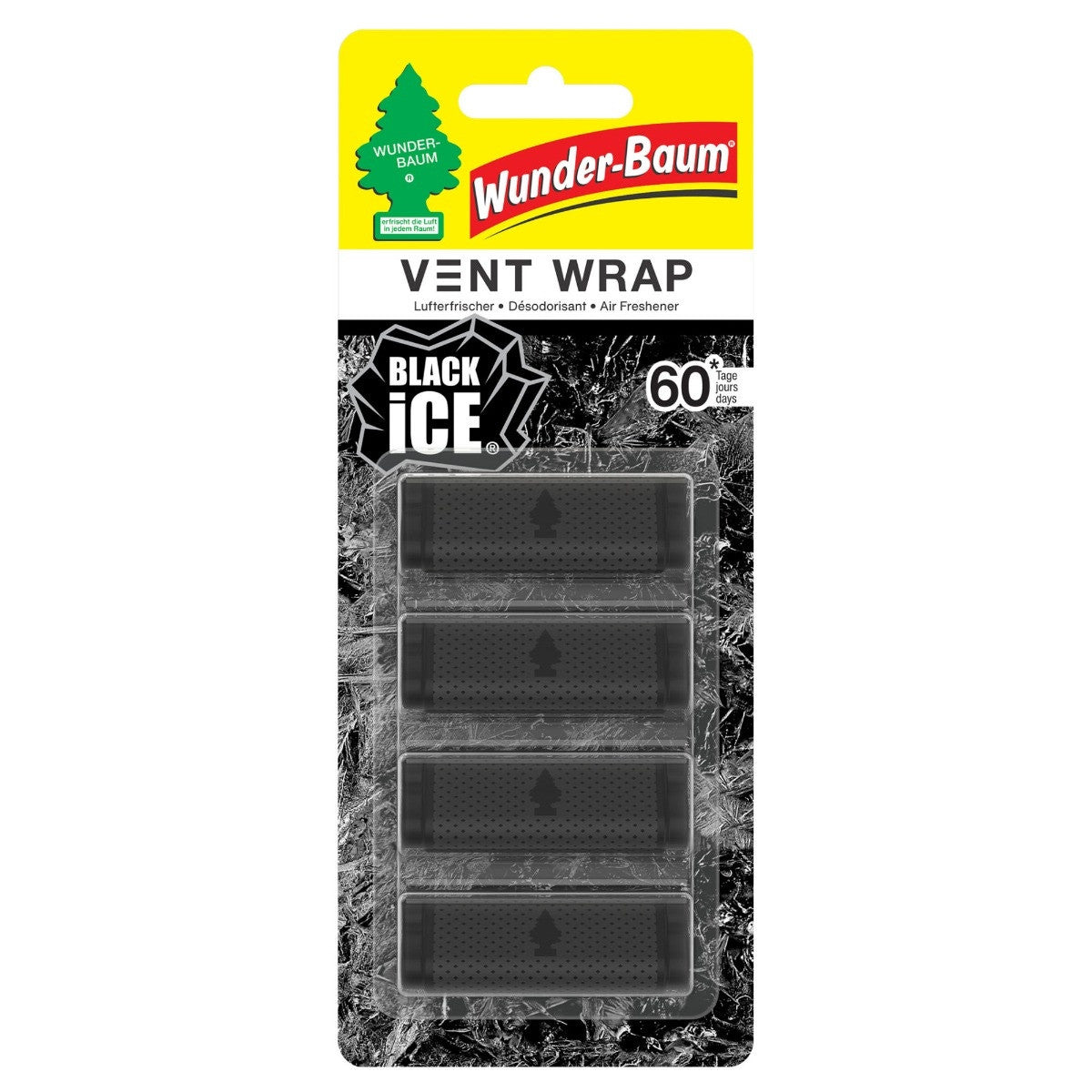 Odorizant auto WUNDER-BAUM Vent Black Ice Wunderbaum - imagine 1