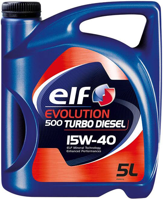 Ulei motor ELF Evolution 500 Turbo Diesel 15W40 5L Elf - imagine 1
