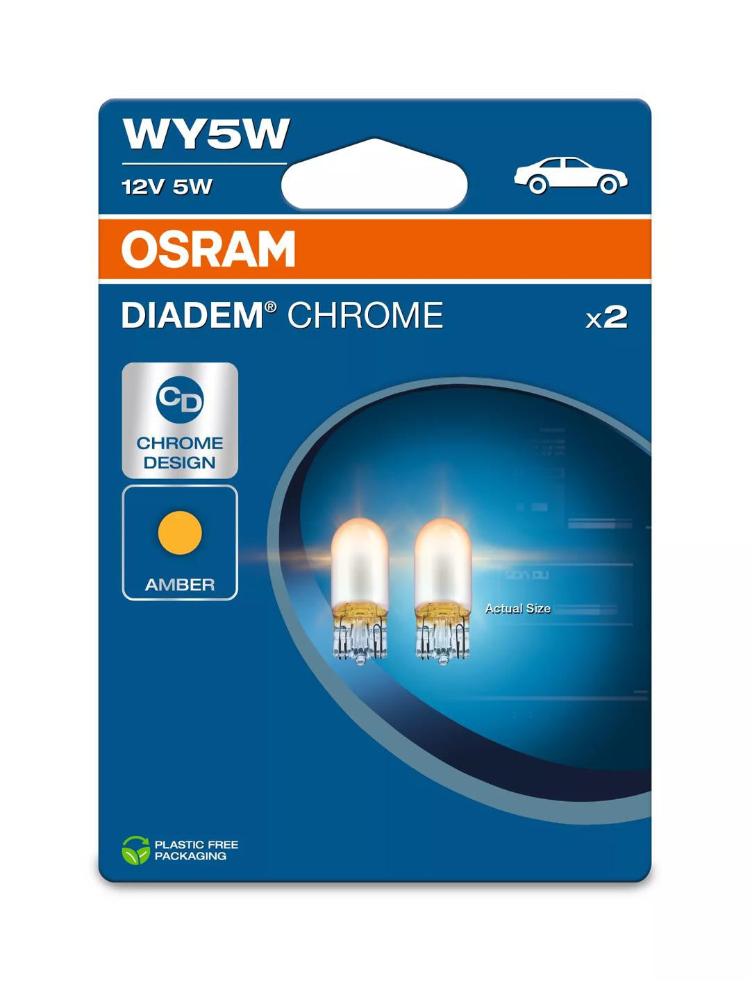 Bec Osram Diadem Chrome WY5W Set 2 buc Osram - imagine 1