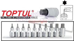 Set tubulare torx 1/2, 10 piese Toptul - imagine 1