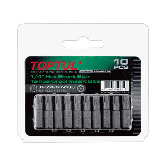 Set 10 biti 1/4 T30 Toptul - imagine 1