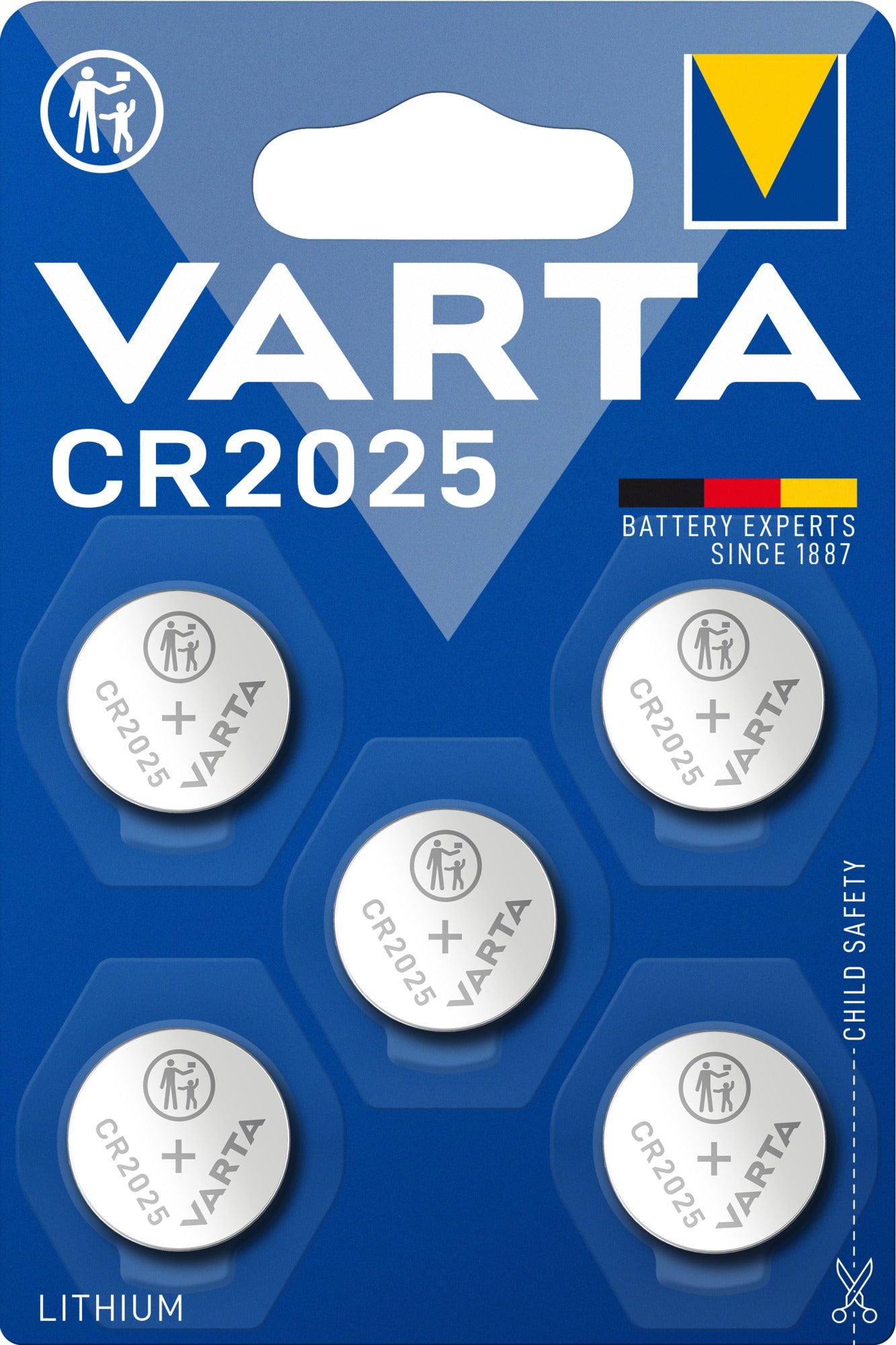 Baterie Varta CR2025 12V • Set 5 buc Varta - imagine 1