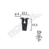 CLIPS FIXARE PENTRU VW SKODA - NEGRU SET 10 BUC