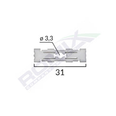CLIPS FIXARE PLAFONPENTRU GRUP VAG - ALB SET 10 BUC
