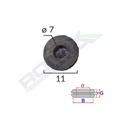 CAPAC CAUCIUC INCHIS UNIVERSAL DIAMETRU 7MM SET 10 BUC