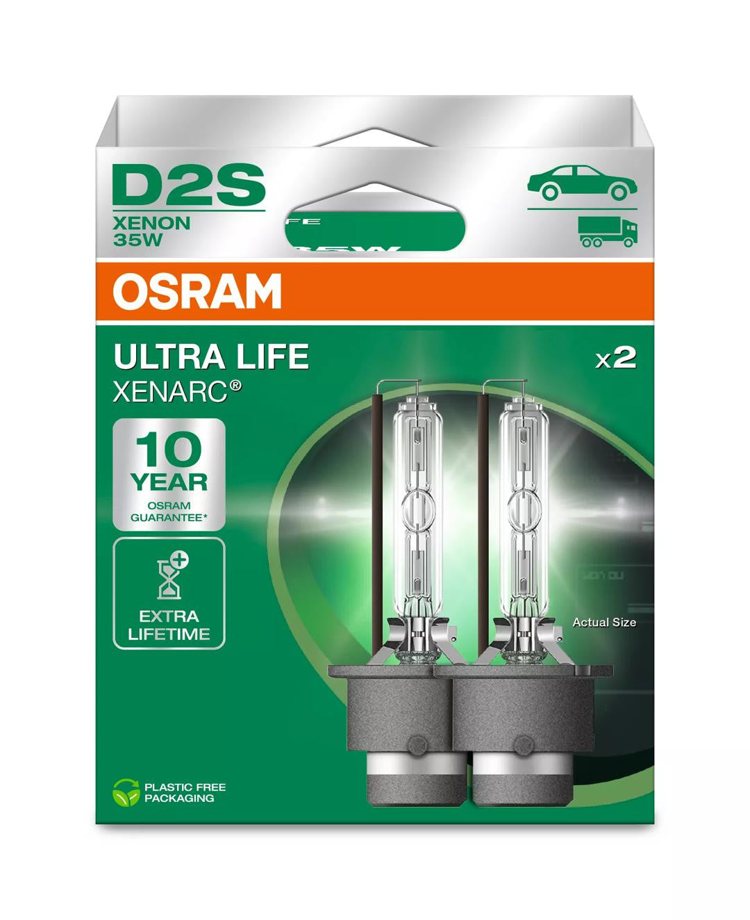 Bec Xenon Osram Xenarc Ultra Life D2S - P32d-2 - Set 2 buc Osram - imagine 1