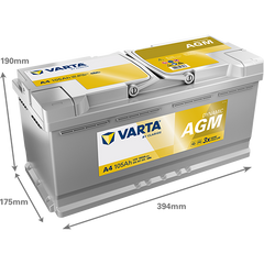 Acumulator Varta Silver AGM Dynamic 12V 105Ah Varta - imagine 2