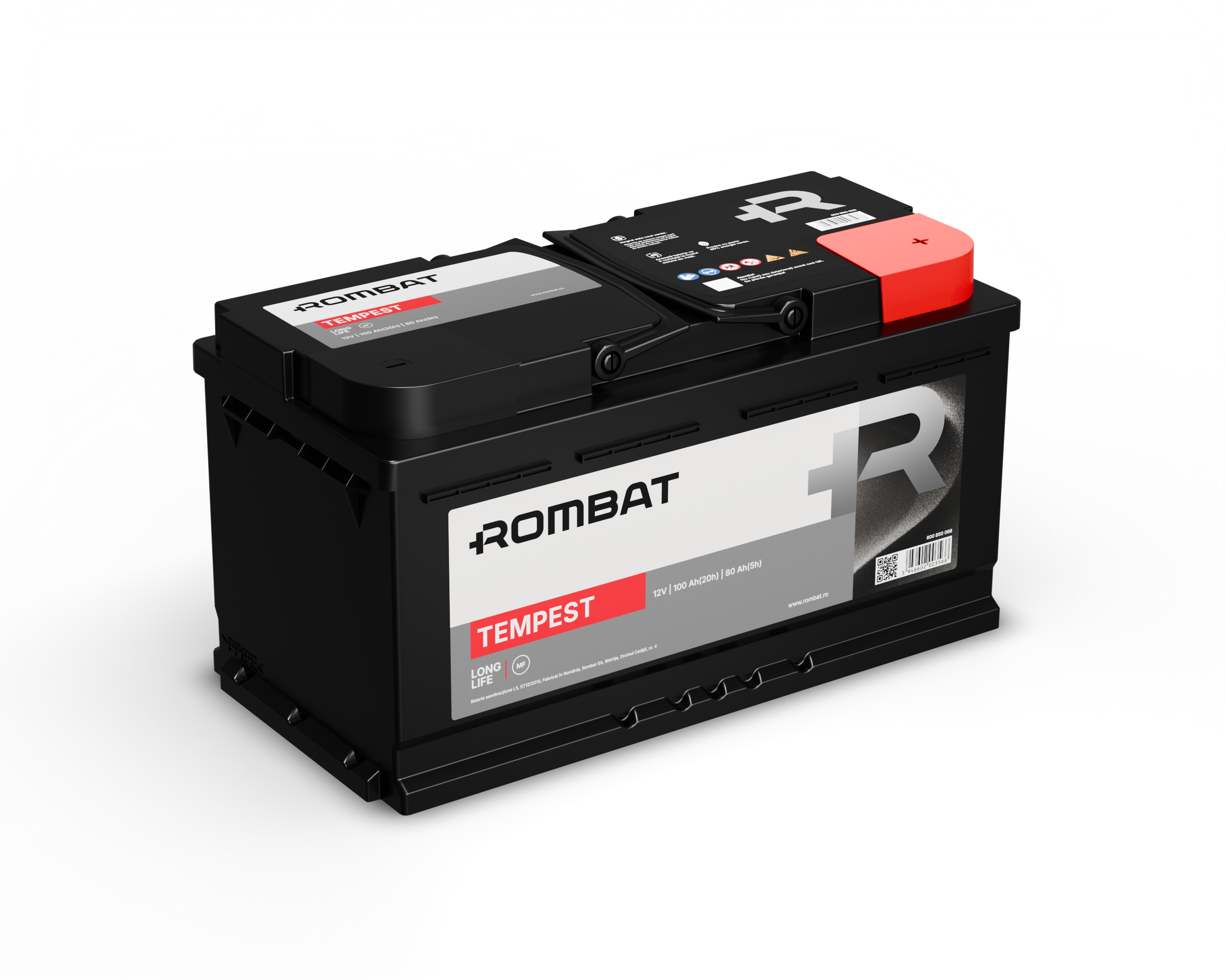 Acumulator Rombat Tempest 100 Ah ● Gama Semitractiune ● Rombat - imagine 1