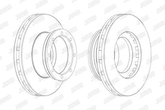 Disc frana spate stg/dr Jurid Jurid - imagine 1