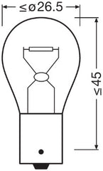 SET 2 BECURI 12V P21W ORIGINAL BLISTER OSRAM
