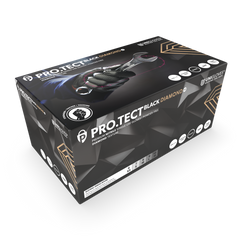 Manusi nitril PROTECT Black Diamond HD L ● 100 buc Unigloves - imagine 1