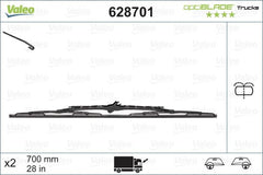 Lamela stergator 700 mm Valeo - imagine 1