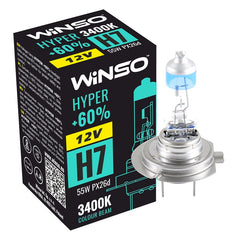 Bec Halogen Winso Hyper +60% H7 - 12V, 55W PX26d ● 3400K Winso - imagine 1
