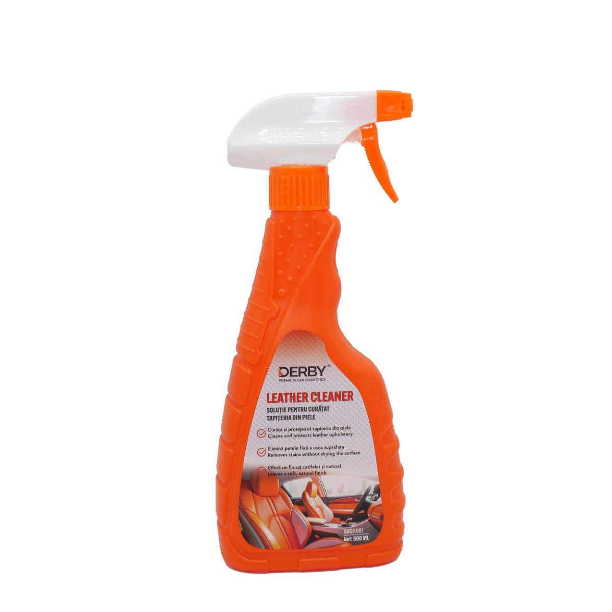 Solutie curatat tapiteria din piele, cu pulverizator 500ml DERBY DERBY - imagine 1