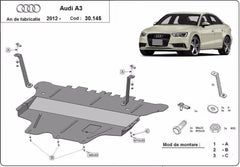 Scut metalic motor, cutie de viteză MTR - imagine 2