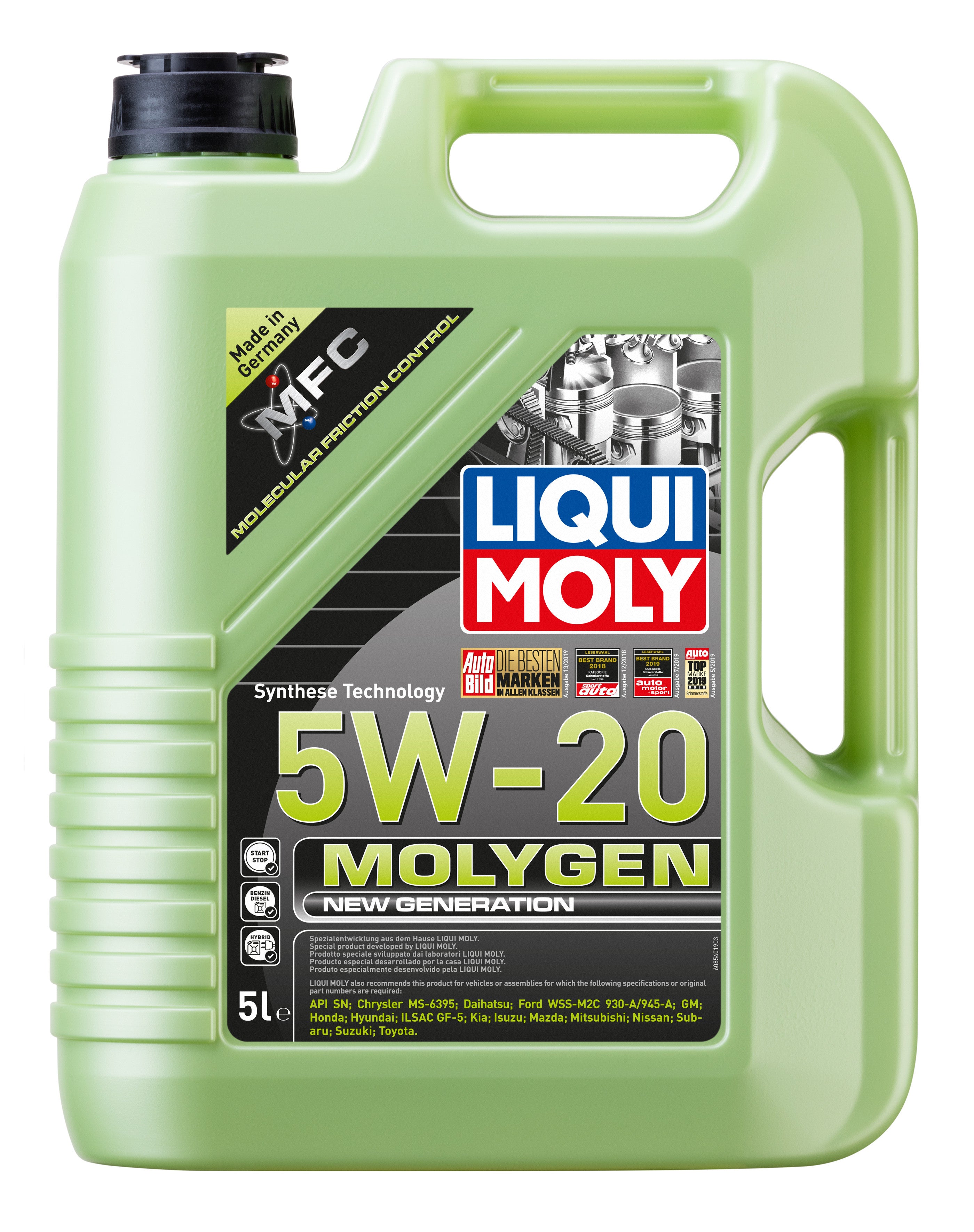 Ulei motor Liqui Moly Molygen New Generation 5W20 (8540) 5L Liqui Moly - imagine 1