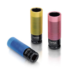 Set 3 tubulare impact cu protectie pentru jante 17,19,21 mm Toptul - imagine 2
