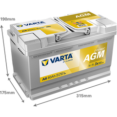 Acumulator Varta Silver Dynamic AGM 80 Ah Varta - imagine 2
