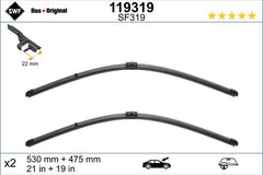 Set lamela stergator SWF Wiper FB OE LHD 530/475 mm SWF - imagine 1