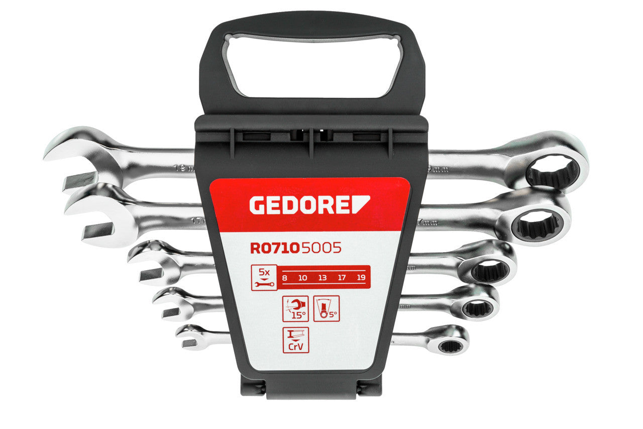 Set chei combinate 8 - 19 mm cu clichet Gedore - imagine 1