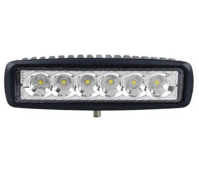 Proiector LED Auto Offroad 18W/12V-24V, 1320 Lumeni, Lungime 16 cm, Flood Beam 60 Grade MTR - imagine 1
