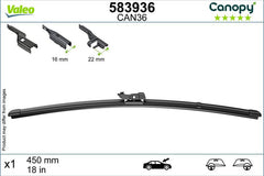 Lamela stergator Valeo Canopy 450 mm | 18 inch Valeo - imagine 2