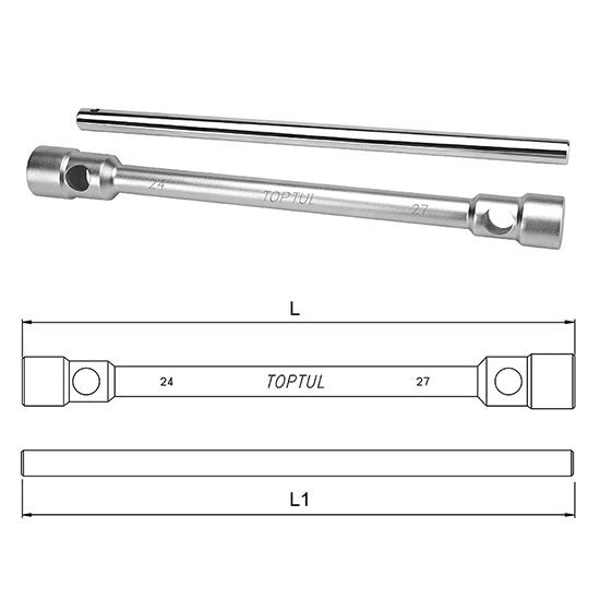 Cheie tubulara roti camion 32/33 mm Toptul - imagine 1