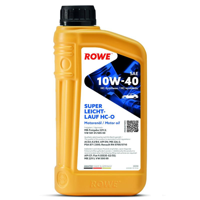 Ulei motor turisme Rowe HighTec Super Leichtlauf HCO 10W40 1L Rowe - imagine 1
