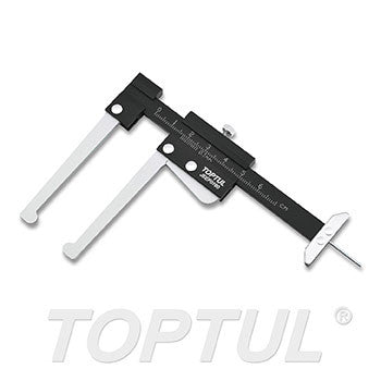 Subler pentru discuri de frana si adancime cauciucuri 0-60 MM Toptul - imagine 1