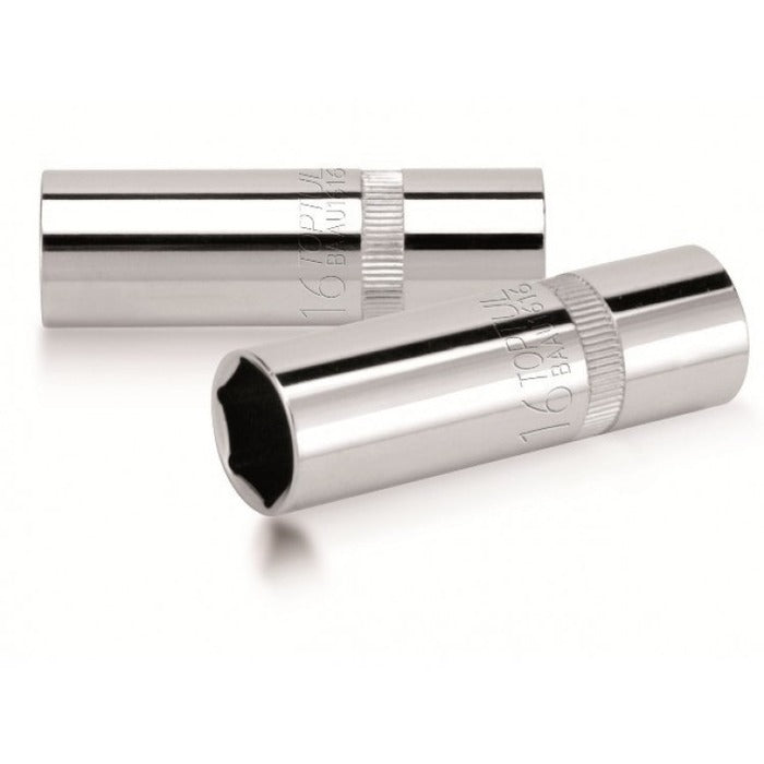 Capat cheie tubulara bujii 1/2, 16mm, perete subtire Toptul - imagine 1