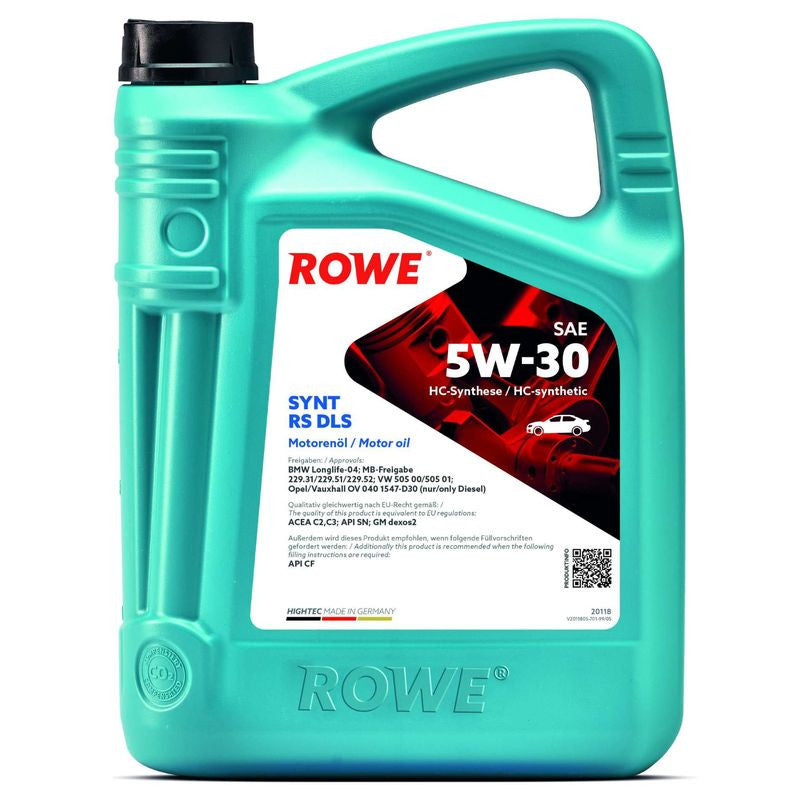 Ulei motor turisme Rowe HighTec Synt RS DLS SAE 5W30 5L Rowe - imagine 1