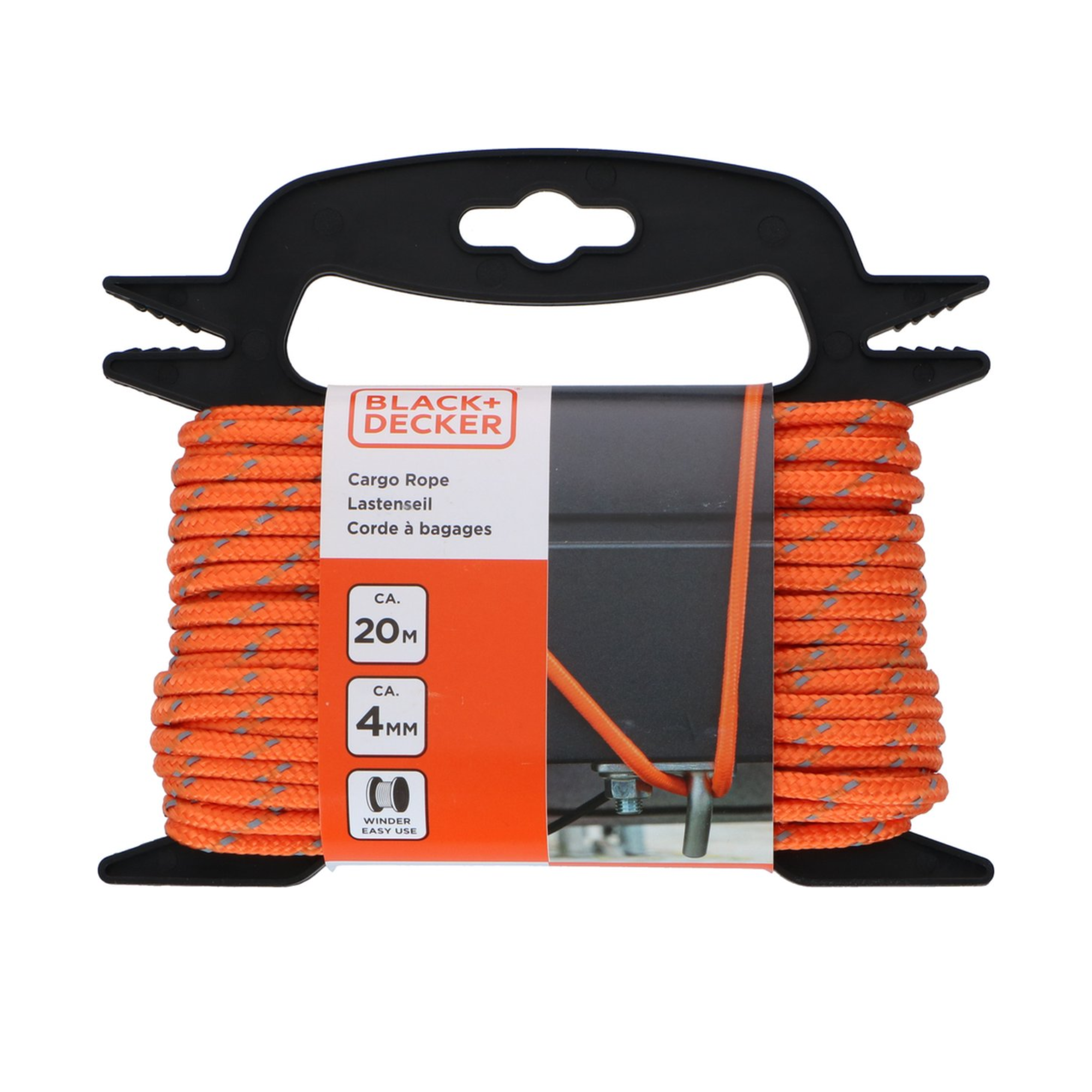 Sfoara cargo Polipropilen 4MMX20M Black+Decker - imagine 1