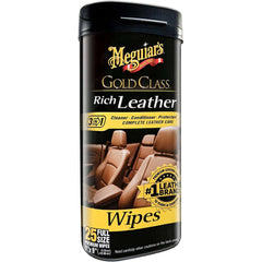 Servetele Piele Meguiars Gold Class Rich Leather Wipes 25 buc Meguiar's - imagine 1